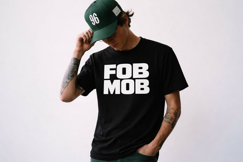 FOB MOB Men Graphic T-Shirt – Bold Streetwear Statement Tee