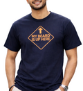“My Beard Is Up Here” Graphic T-Shirt – Funny